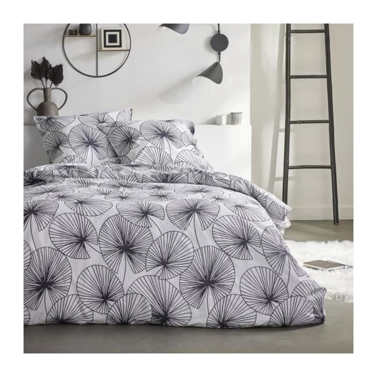 Today Parure de couette - TODAY - Sunshine 0.14 - 220x240cm - 2 personnes - Imprimée - Coton 57 fils