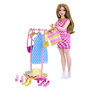 Voir la diapositive 4 : MATTEL Mattel - Barbie Fashionista Doll with Clothes Rack HPL78