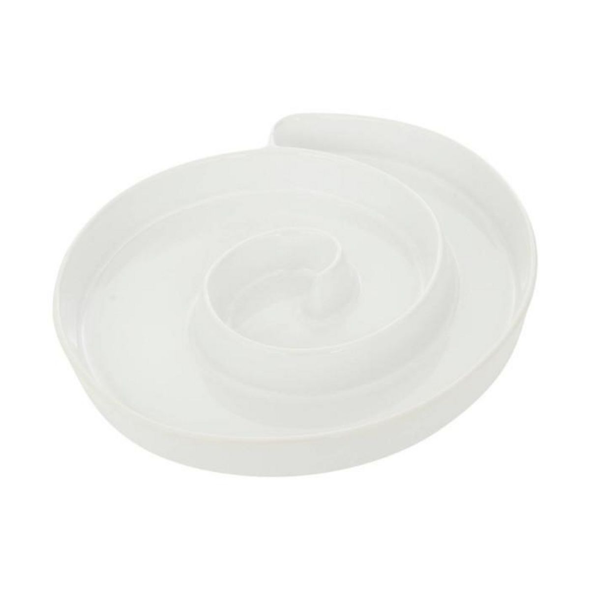 SECRET DE GOURMET Plat de Présentation en Céramique  Chéri  25cm Blanc