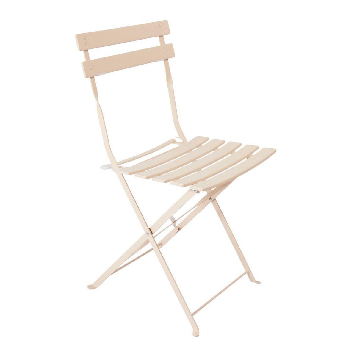 GARDENSTAR Chaise de jardin pliante acier sable POP