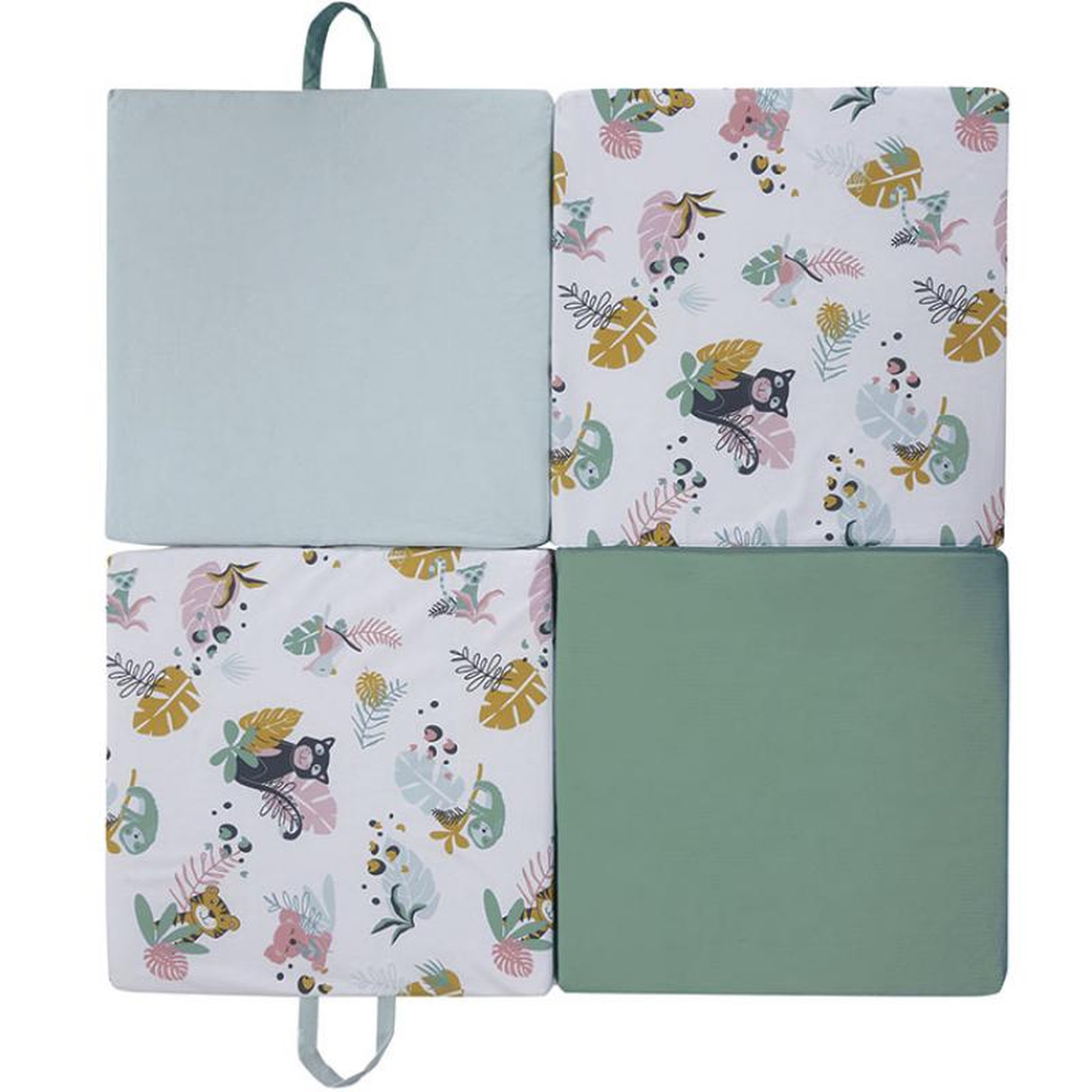 Voir la diapositive 1 : TINEO Tapis malin Jungle Buddies 3 en 1 - 120x120 cm