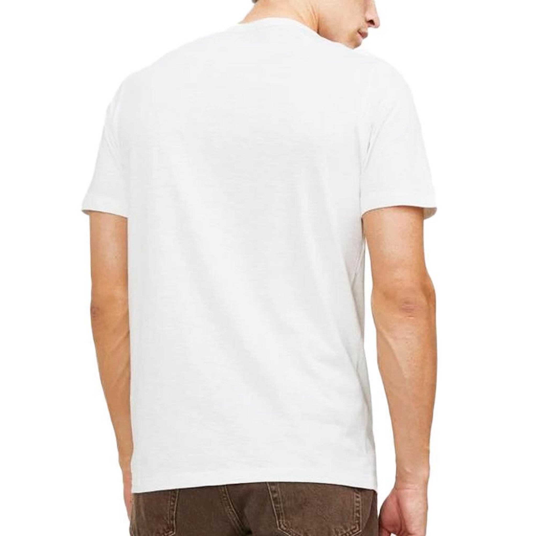 Voir la diapositive 2 : Jack & Jones T-shirt Ecru Homme Jack & Jones Split Neck