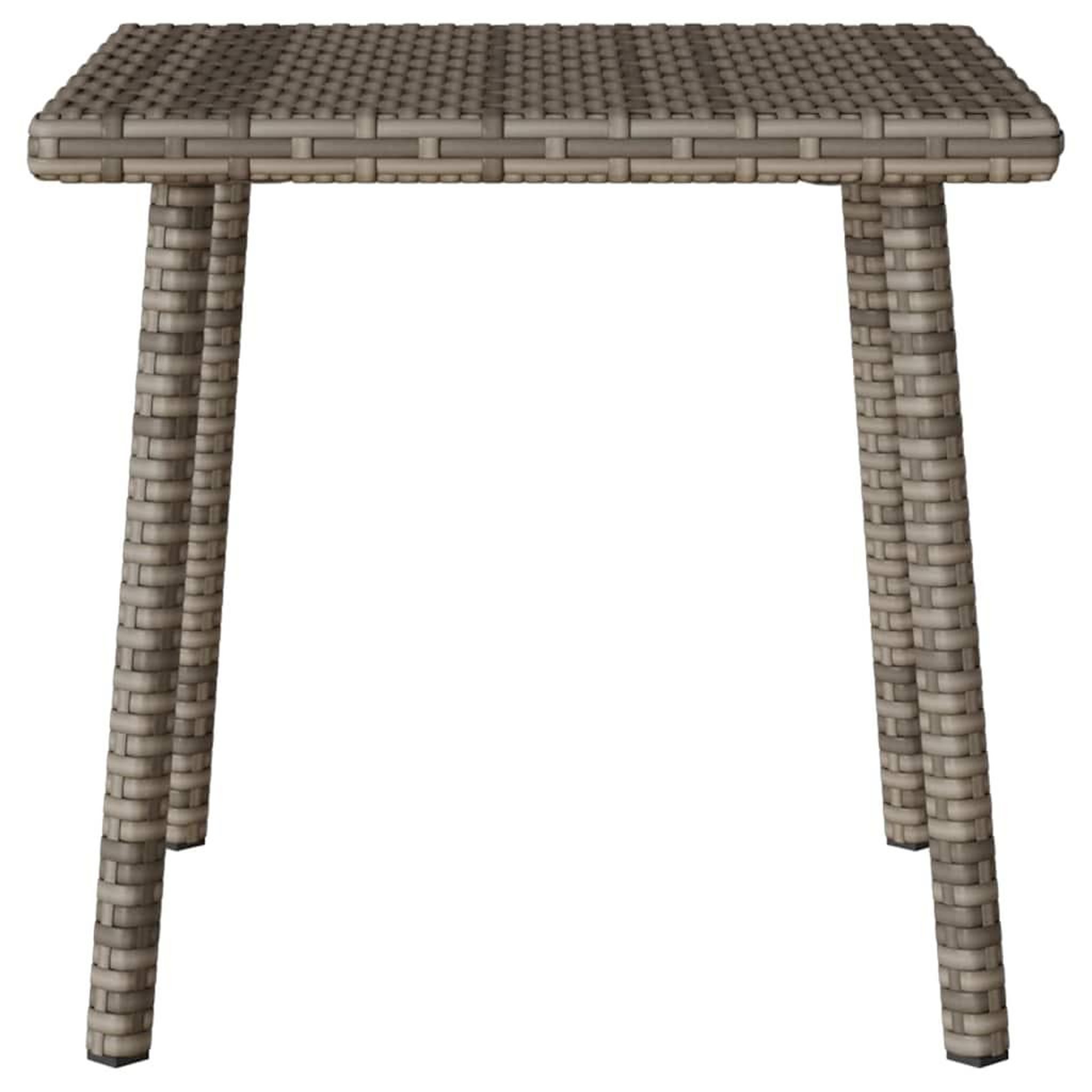 Voir la diapositive 5 : VIDAXL Table basse de jardin rectangulaire gris 40x40x37 cm rotin