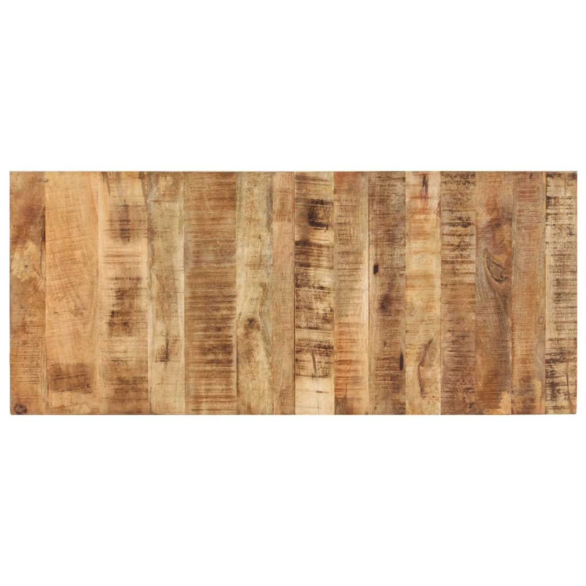Voir la diapositive 3 : VIDAXL Dessus de table bois de manguier solide 15-16 mm 140x60 cm