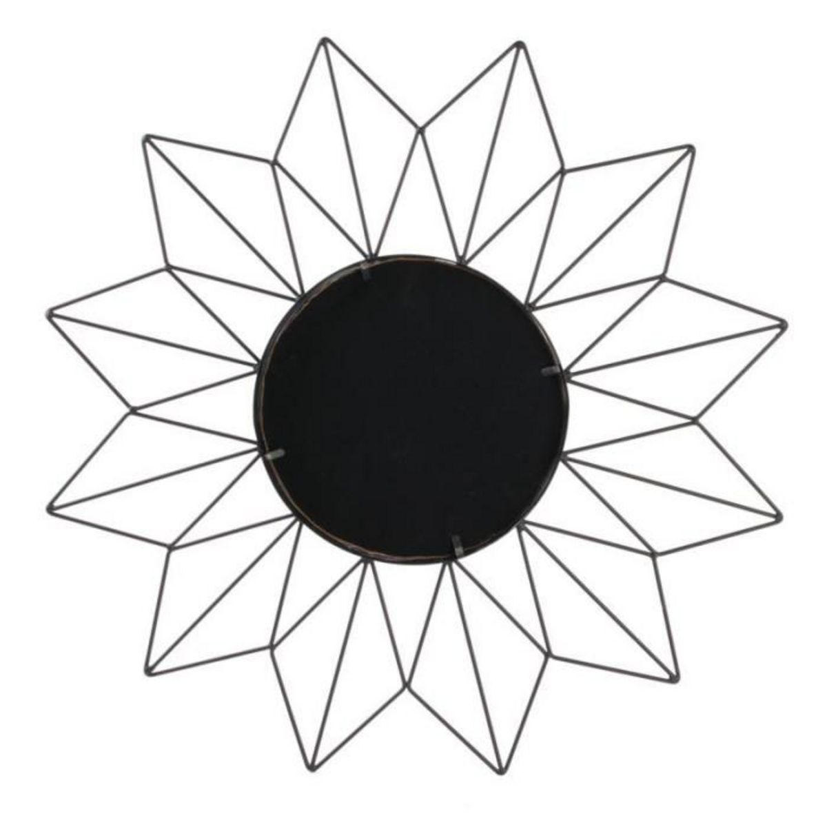 Paris Prix Miroir Mural Design  Soleil  50cm Noir