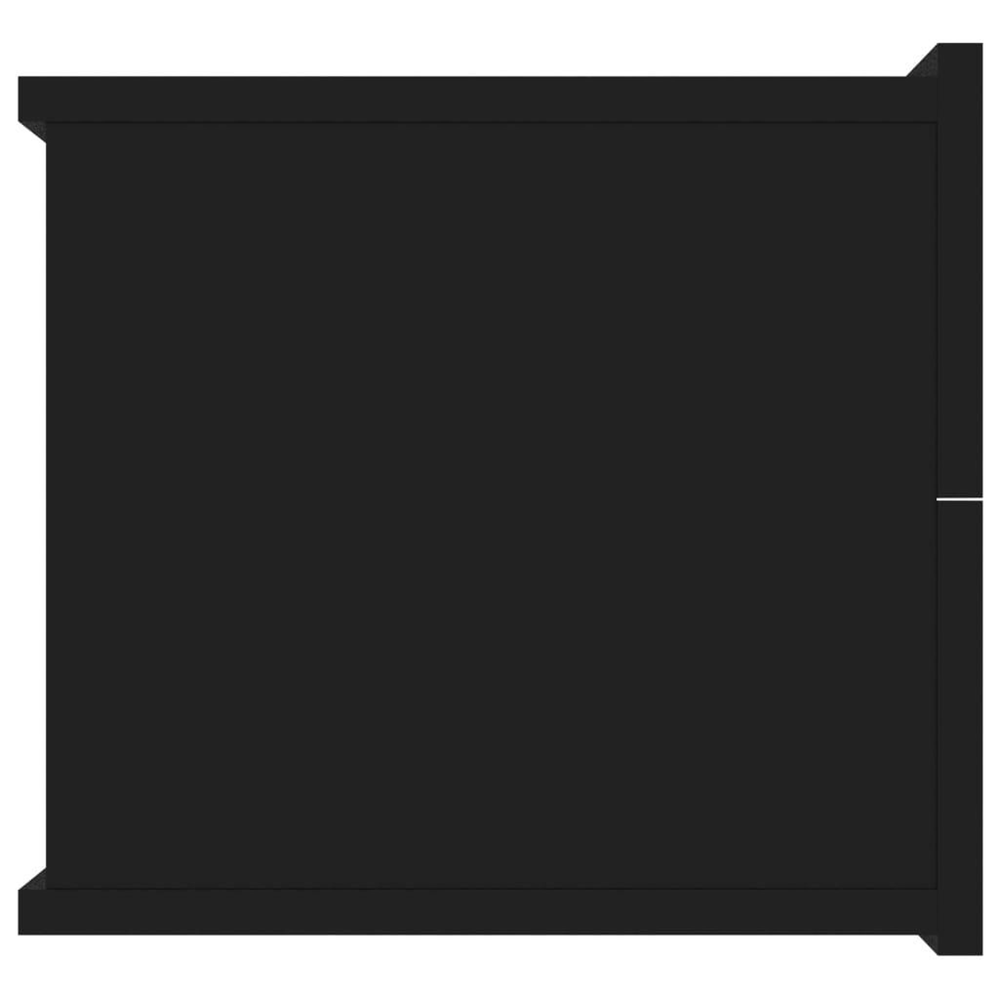Voir la diapositive 5 : VIDAXL Table de chevet Noir 40x30x30 cm Bois d'ingenierie
