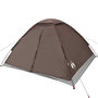 Voir la diapositive 5 : VIDAXL Tente de camping a dome 4 personnes marron impermeable