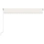 Voir la diapositive 3 : VIDAXL Auvent manuel retractable avec LED 450x300 cm Creme