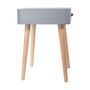Voir la diapositive 3 : The Home Deco Factory Table de chevet Scandinave - 1 Tiroir - Gris
