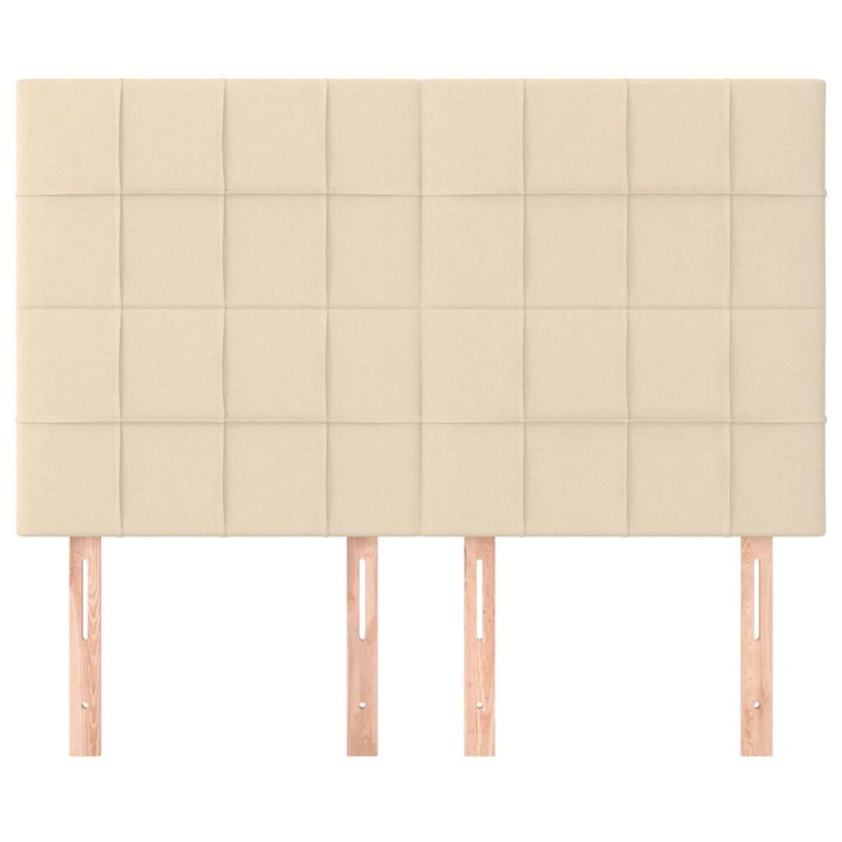 VIDAXL Tetes de lit 4 pcs Creme 72x5x78/88 cm Tissu