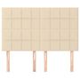 Voir la diapositive 3 : VIDAXL Tetes de lit 4 pcs Creme 72x5x78/88 cm Tissu