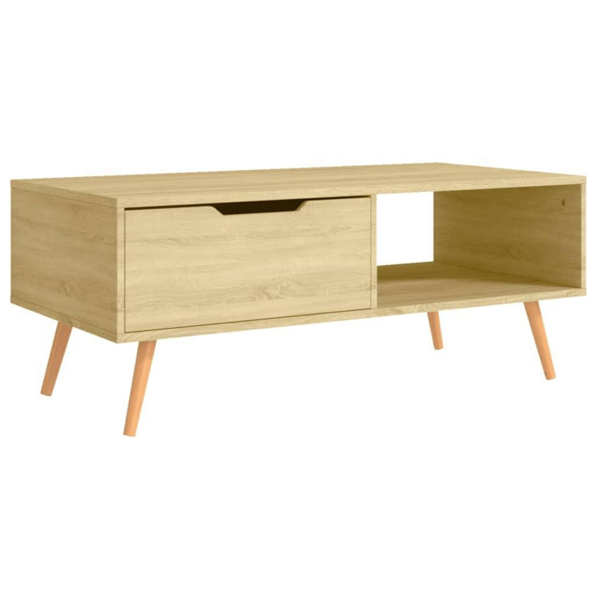 VIDAXL Table basse Chene Sonoma 100x49,5x43 cm Bois d'ingenierie