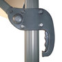 Voir la diapositive 5 : CONCEPT USINE Bundle parasol rectangulaire 3x4m déporté rotatif marron aluminium + housse CESARE