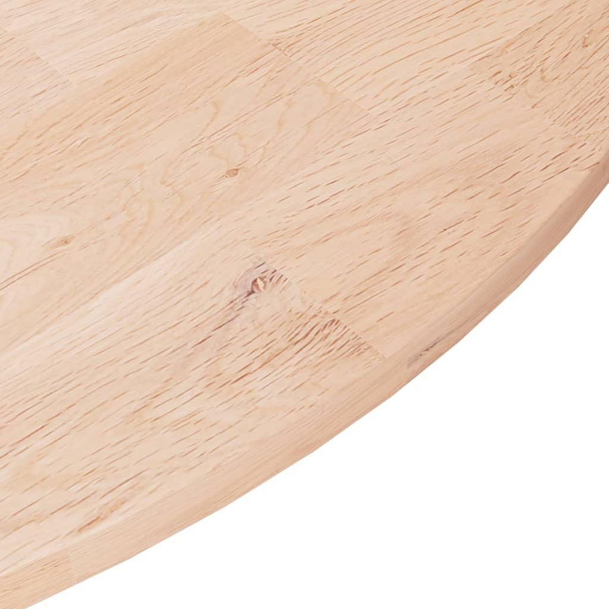 VIDAXL Dessus de table rond Ø70x1,5 cm Bois de chene massif non traite