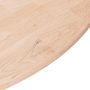 Voir la diapositive 3 : VIDAXL Dessus de table rond Ø70x1,5 cm Bois de chene massif non traite