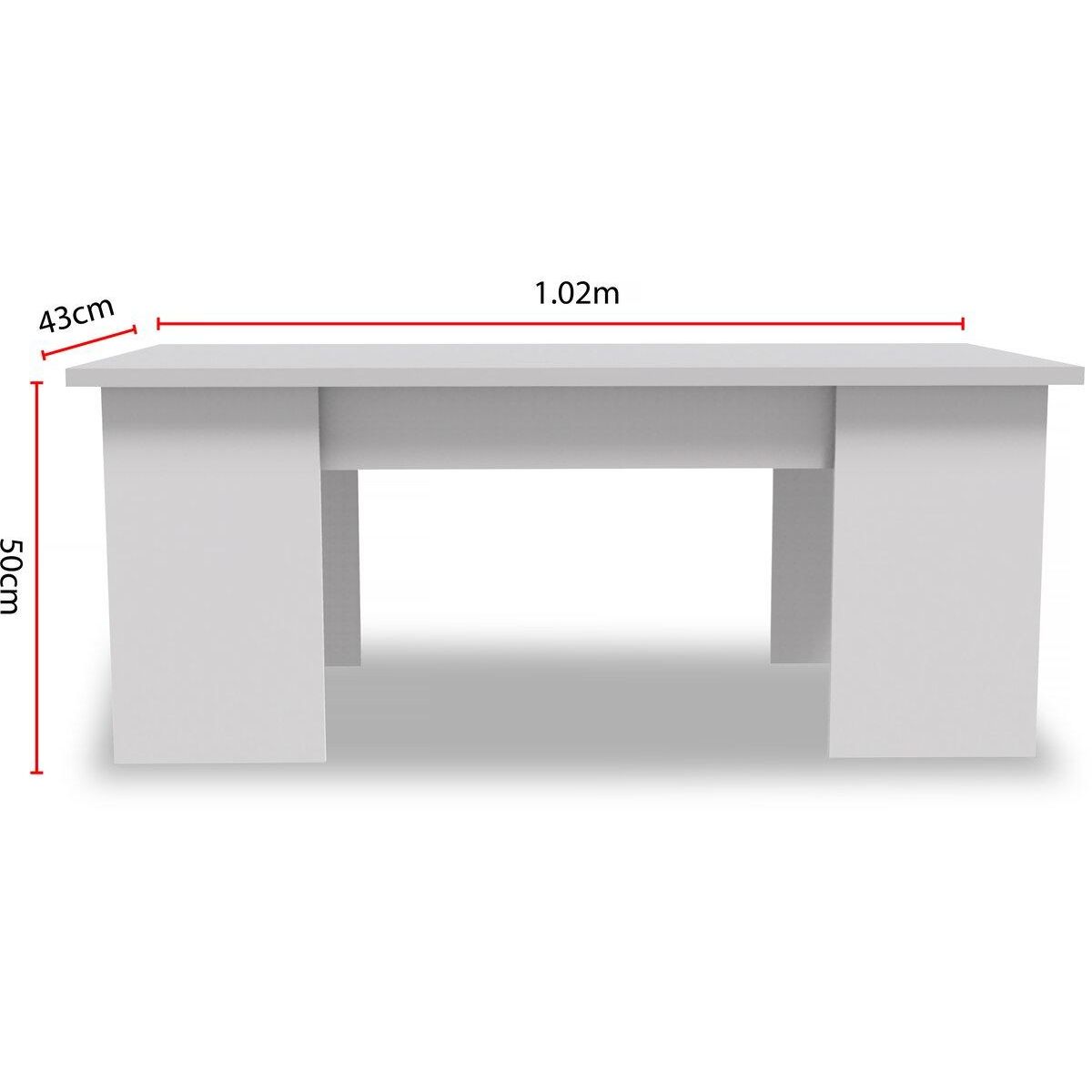 Habitat et Jardin Table basse  Diana  - 102 x 50 x 43 cm - Blanc