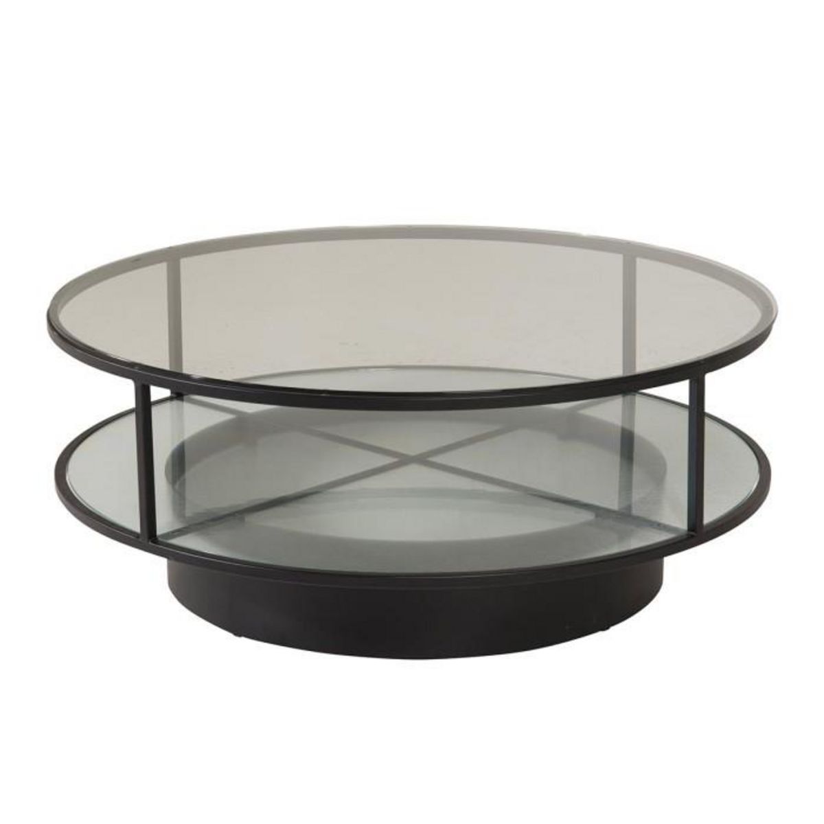 Paris Prix Table Basse Design en Verre  Falsterbo  100cm Noir