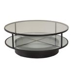 Paris Prix Table Basse Design en Verre  Falsterbo  100cm Noir