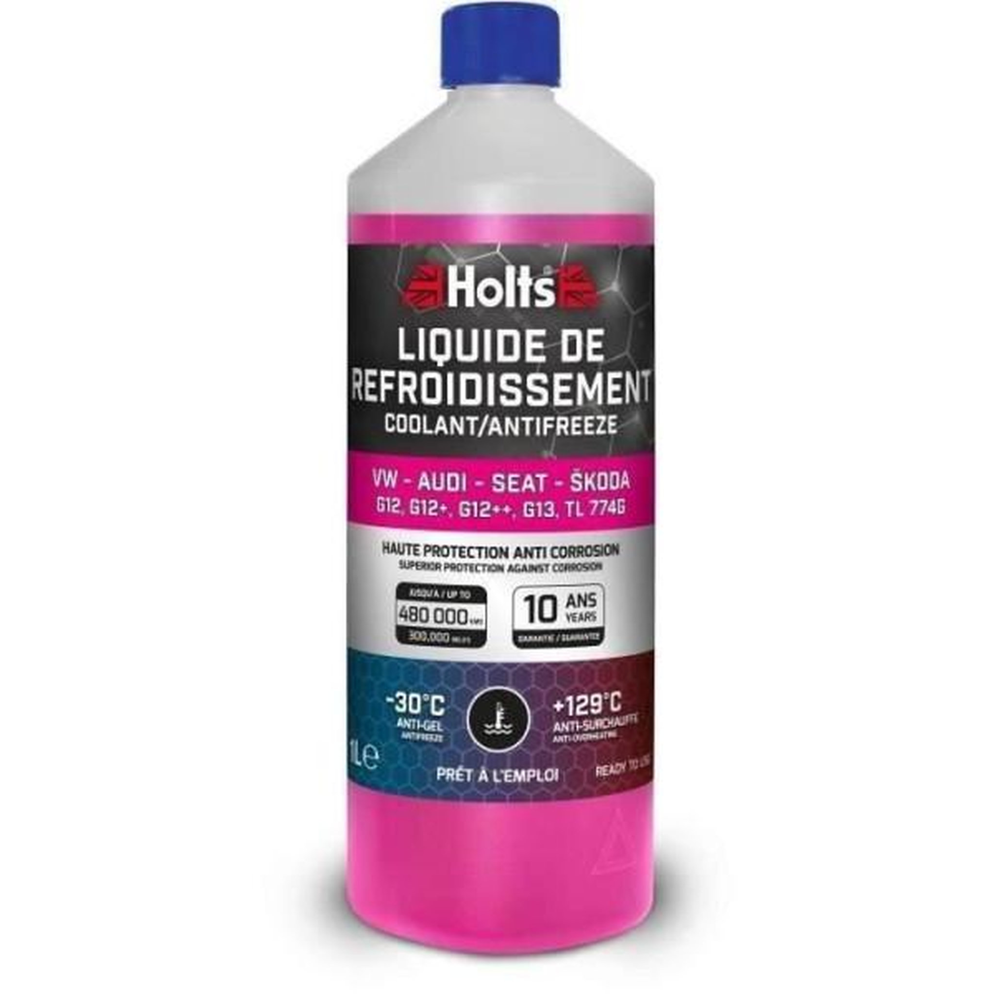 HOLTS Liquide de Refroidissement - HOLTS - HAFR0005B - Dédié VW-AUDI-SEAT-SKODA G12/ G12+ / G12++ / G13 / TL 774G 1L