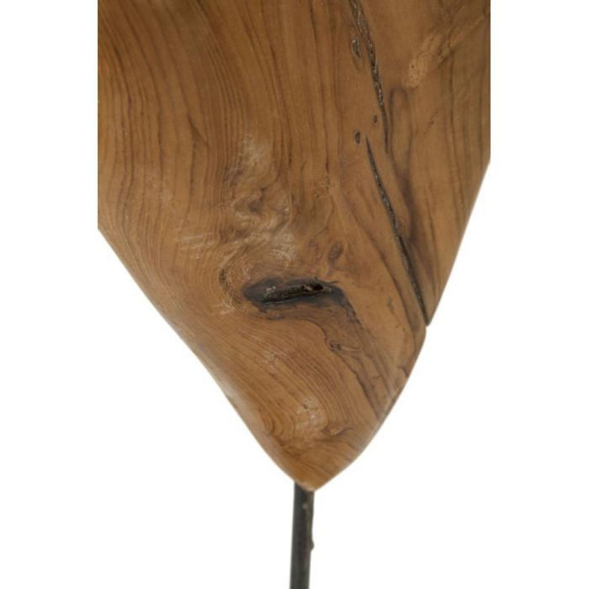 Paris Prix Objet Déco en Teck  Cœur  45cm Naturel