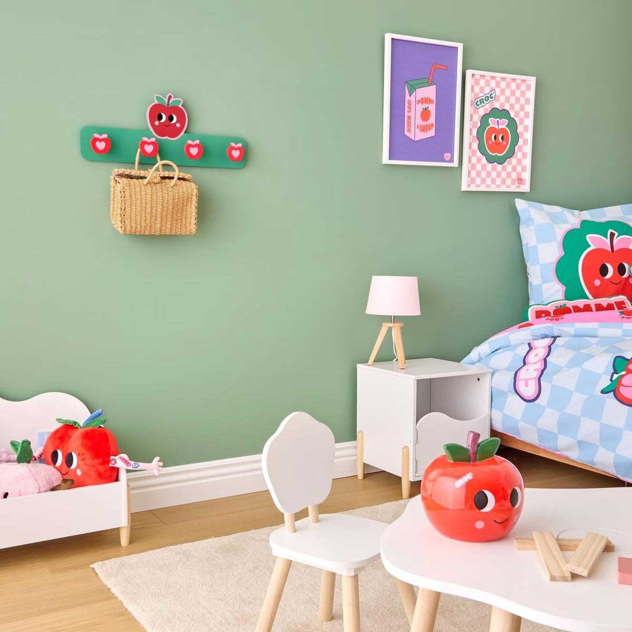 Voir la diapositive 3 : Atmosphera Kids Patère enfant 4 crochets  chachapop  50cm multicolore