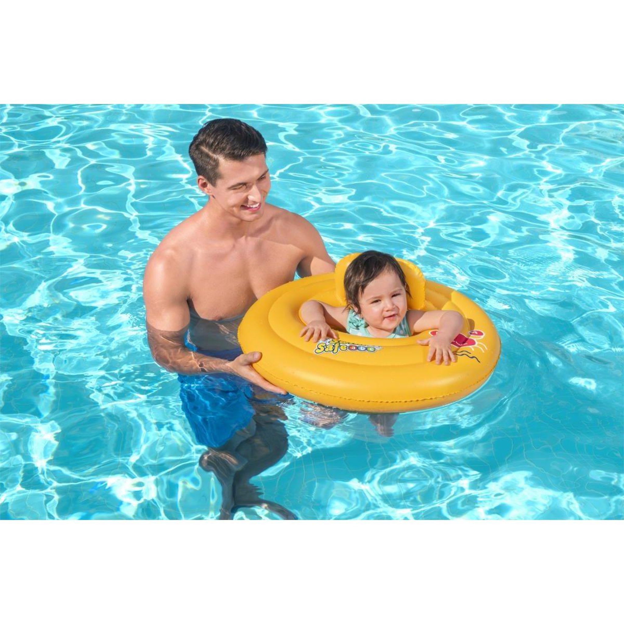 Voir la diapositive 3 : BESTWAY Bateau bébé rond  32096 swim safe 69cm