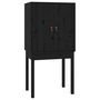 Voir la diapositive 5 : VIDAXL Buffet haut Noir 60x40x120 cm Bois massif de pin
