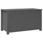 Voir la diapositive 2 : VIDAXL Boîte de rangement Gris 80x40x45,5 cm Bois massif de pin