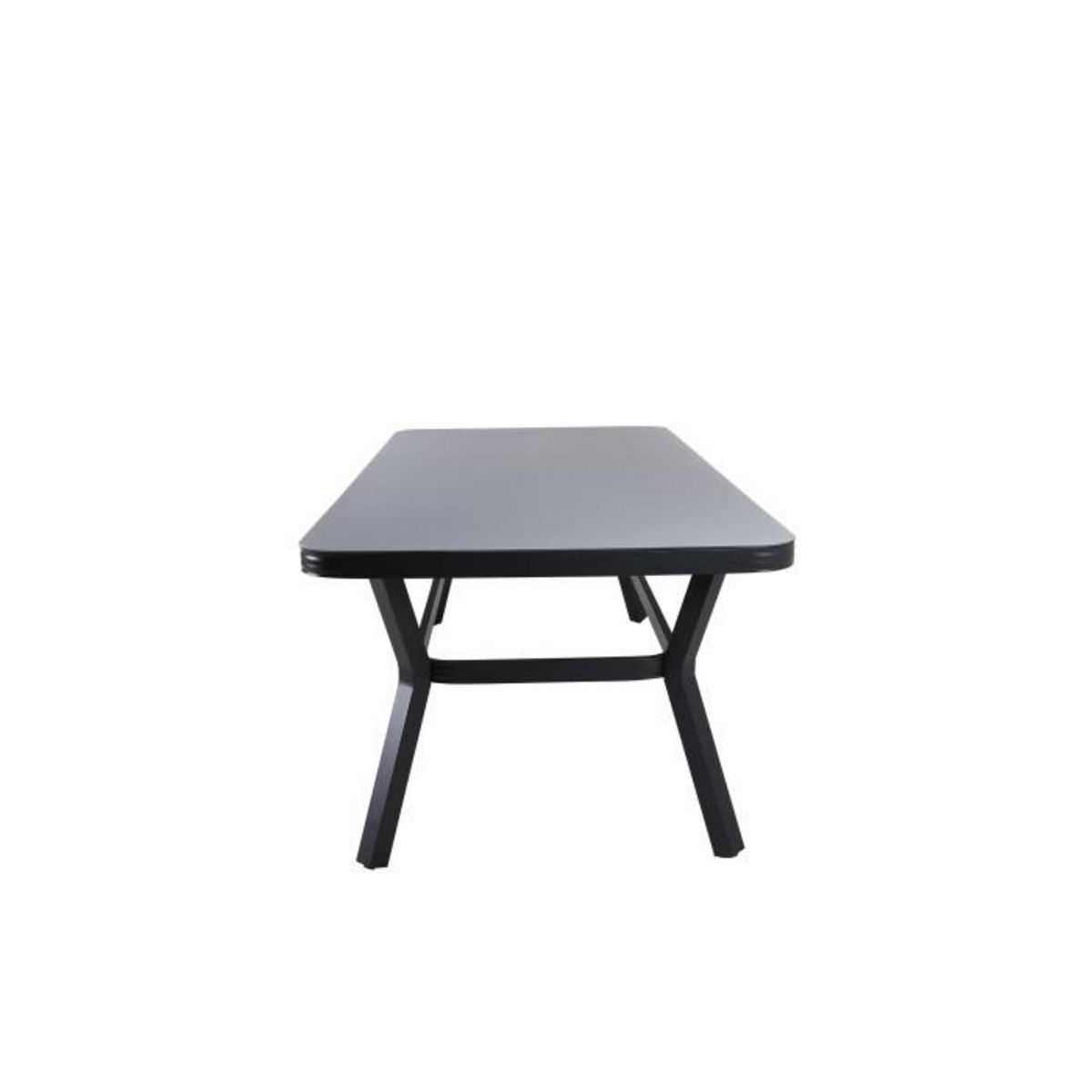 Paris Prix Table de Jardin  Virya  200cm Noir & Gris