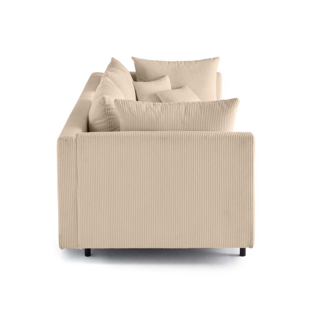 LISA DESIGN Edinburg - canapé modulable 3 places - velours côtelé