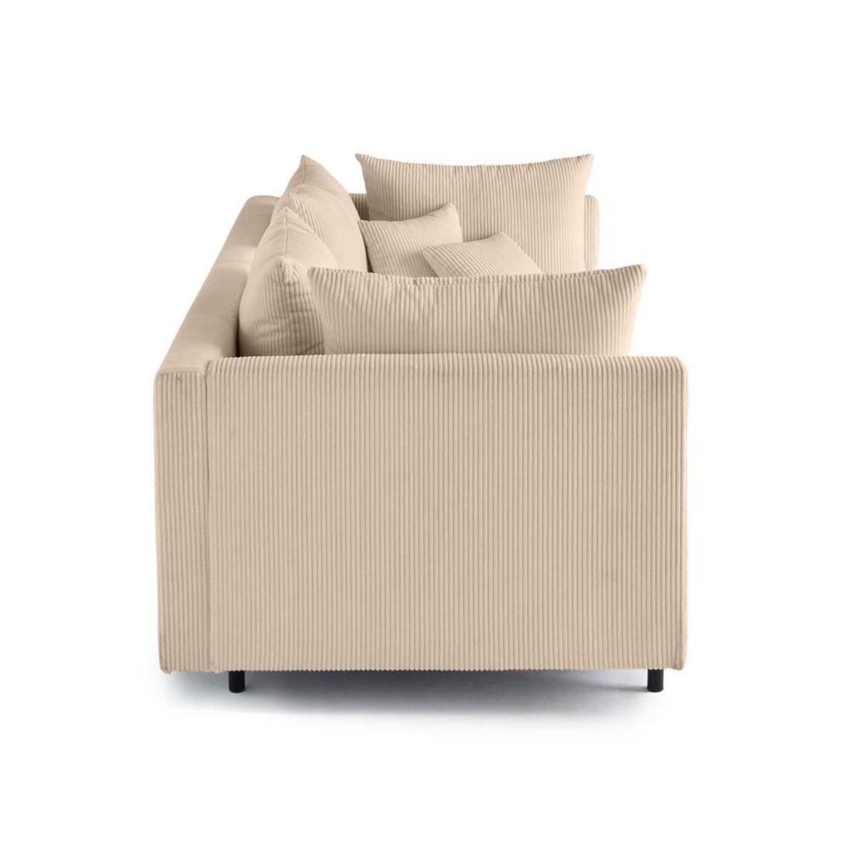 LISA DESIGN Edinburg - canapé modulable 3 places - velours côtelé