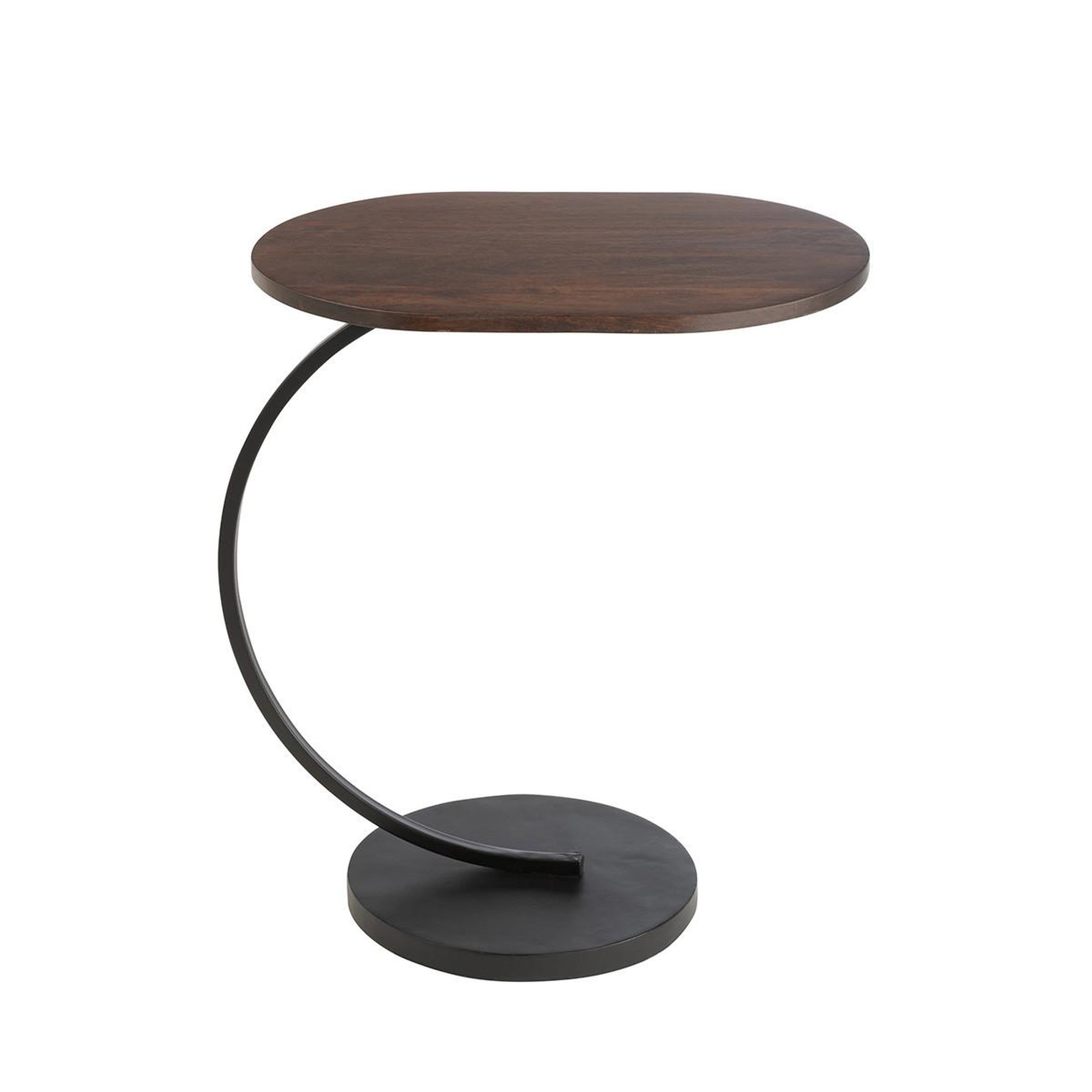 Voir la diapositive 2 : J-LINE Table d'appoint en bois  randy  59cm marron