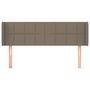 Voir la diapositive 3 : VIDAXL Tete de lit avec oreilles Taupe 147x16x78/88 cm Tissu
