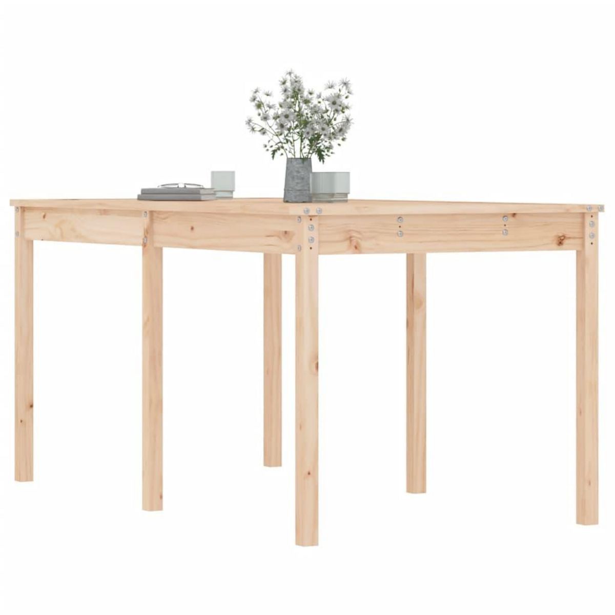 VIDAXL Table de jardin 159,5x82,5x76 cm bois massif de pin
