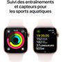 Voir la diapositive 4 : APPLE Montre connectée Serie 10 46mm Alu/Or Rose M/L Cellular
