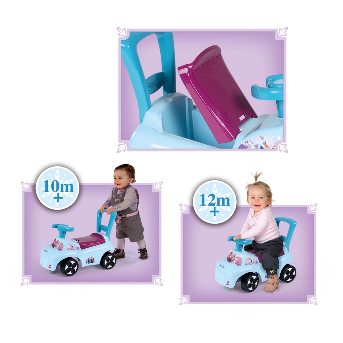 SMOBY Frozen Porteur Auto