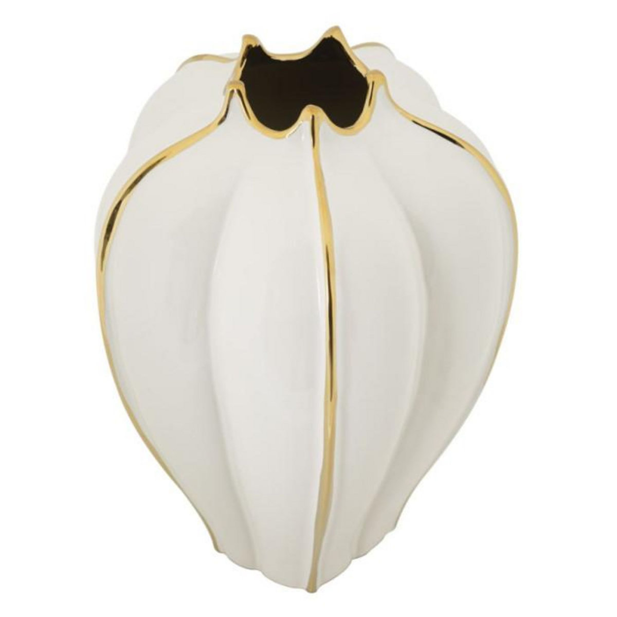 Paris Prix Vase Design en Céramique  Potter  40cm Blanc