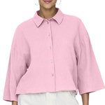 JACQUELINE DE YONG Chemise Rose Femme JDY Theis Life 3/4. Coloris disponibles : Rose