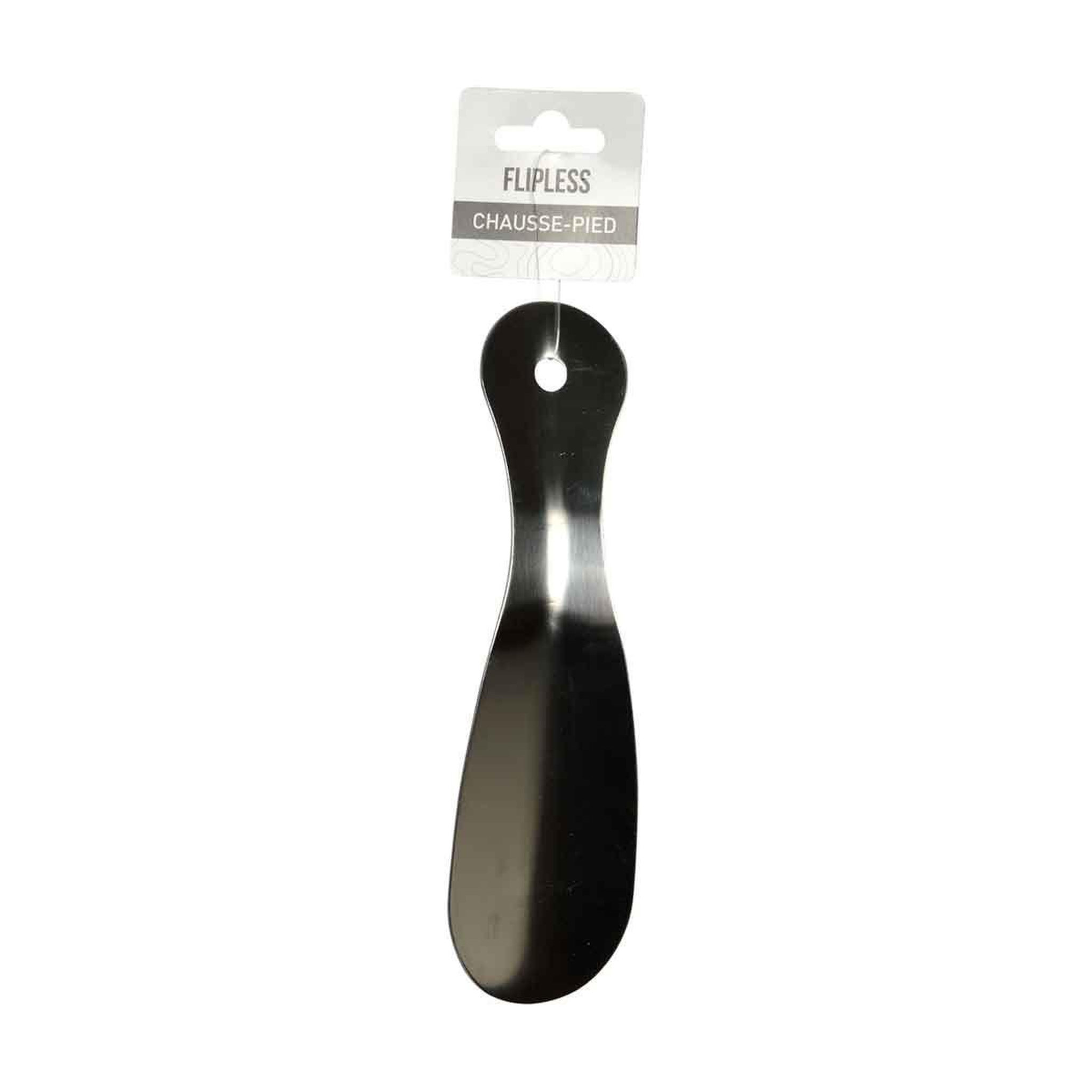 Voir la diapositive 2 : FLIPLESS Chausse-pied en métal  size  19cm argent
