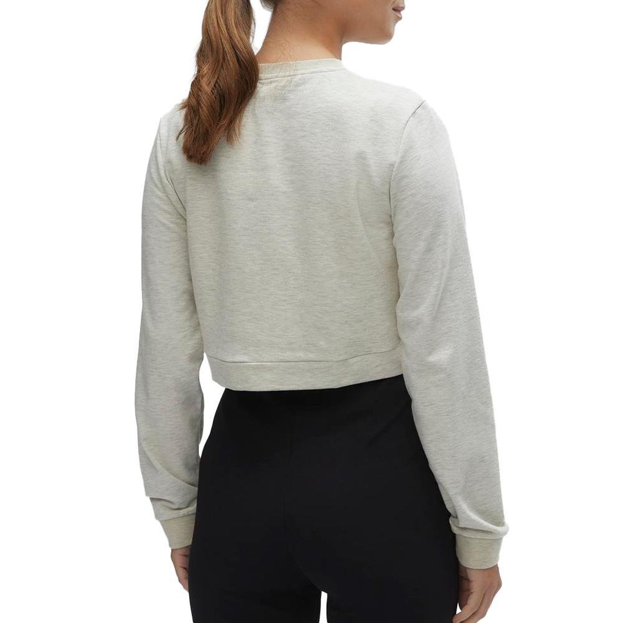 Voir la diapositive 2 : MAMALICIOUS T-shirt Manches Longues Gris Chiné Femme Mamalicious Jose