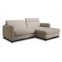 Voir la diapositive 6 : BEST MOBILIER Sagada - canapé d'angle droit 4 places - convertible avec coffre et têtières - en tissu bouclette