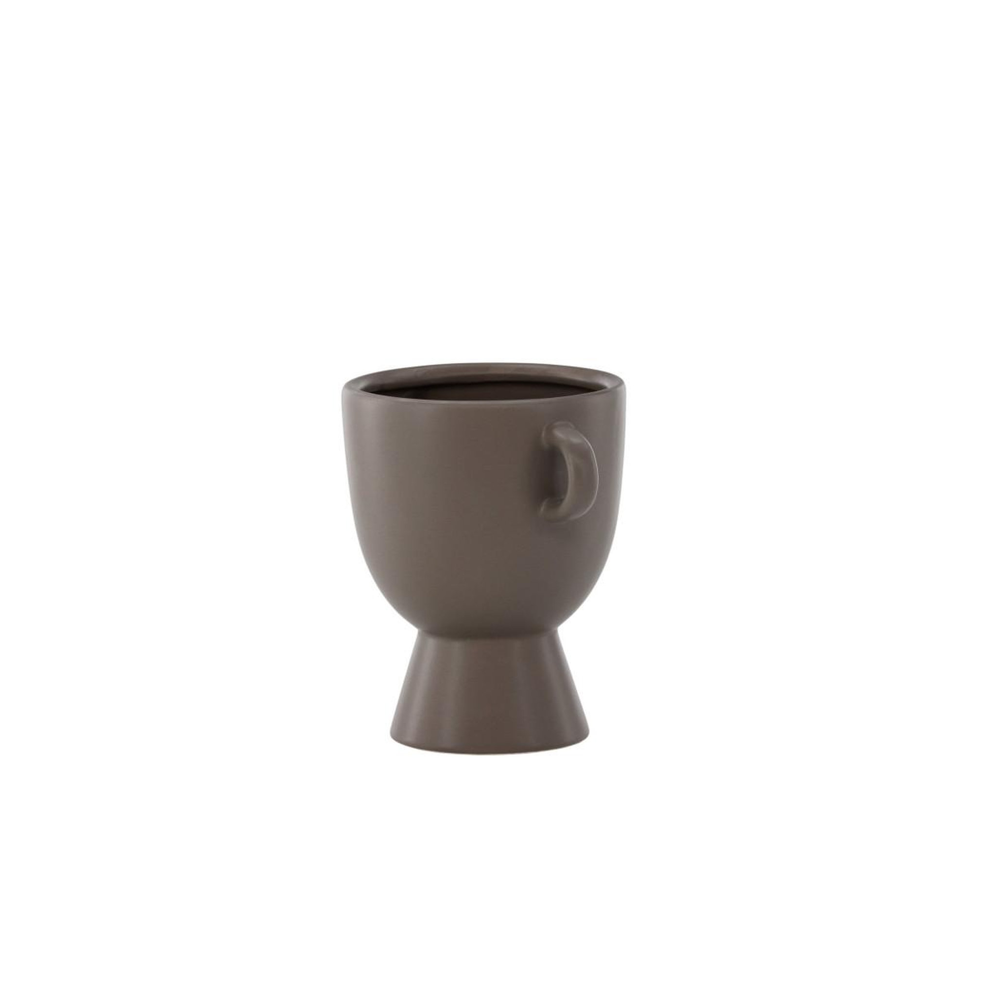 Voir la diapositive 3 : Paris Prix Pot Design en Céramique  Cent  18cm Marron