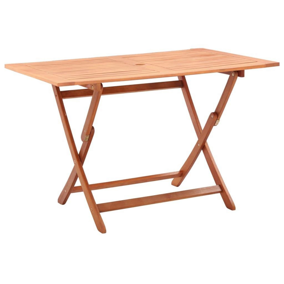 VIDAXL Table pliable de jardin 120x70x75 cm Bois d'eucalyptus solide