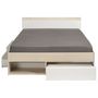 Voir la diapositive 5 : Lit double adulte 160x200 cm avec rangements BOOST