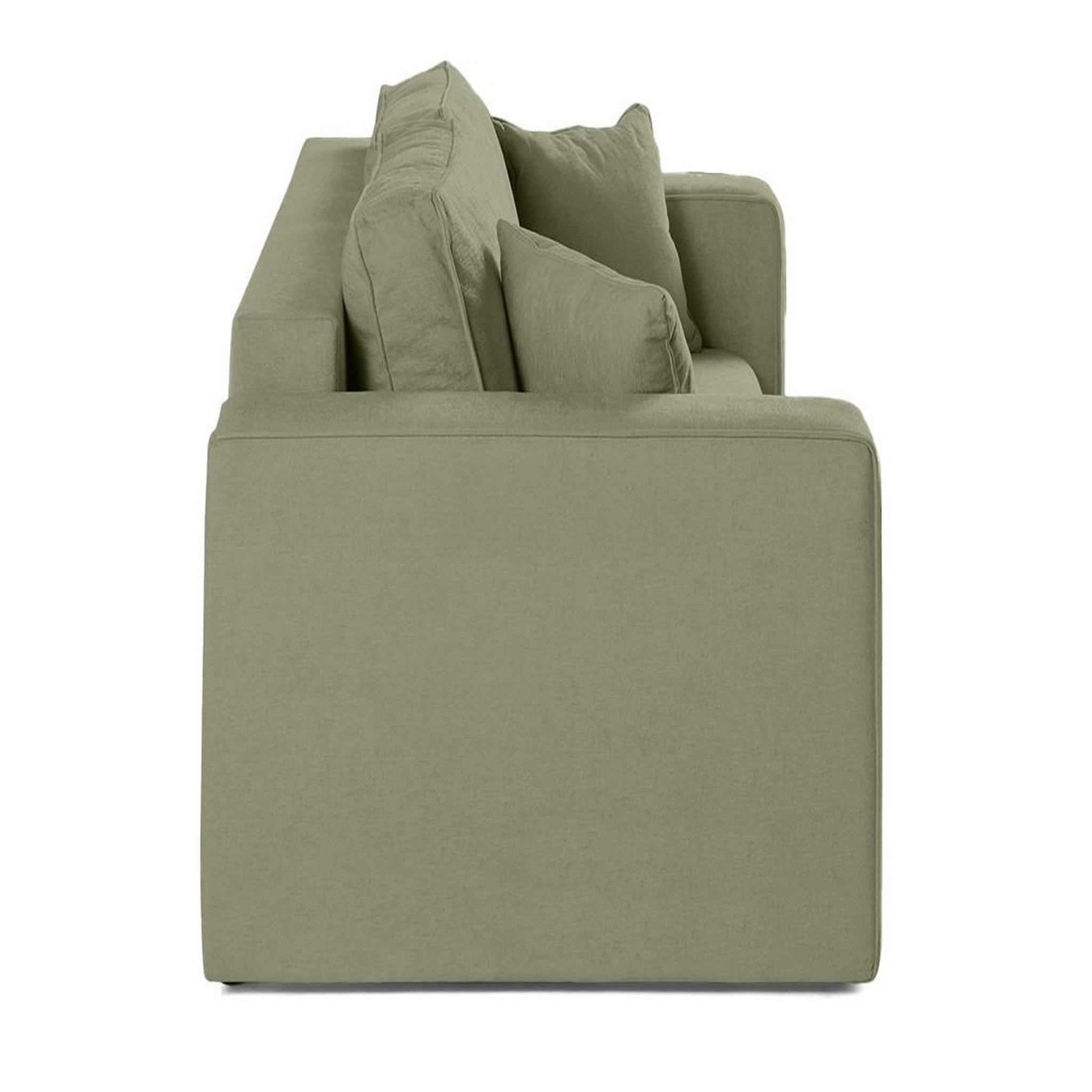 Voir la diapositive 4 : BEST MOBILIER Topaze - canapé droit 2 places - en tissu