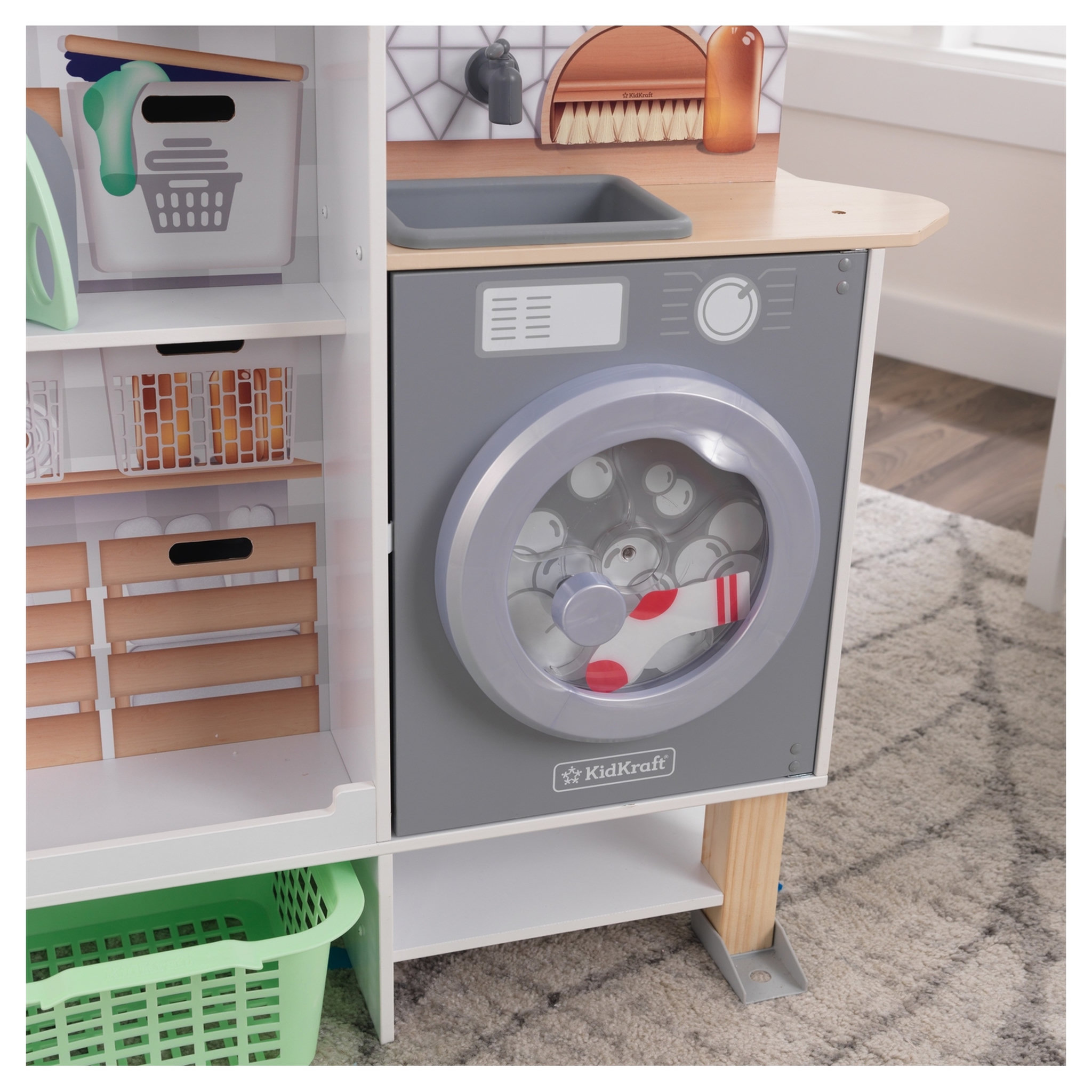 Voir la diapositive 9 : Kidkraft Cuisine buanderie 2 en 1