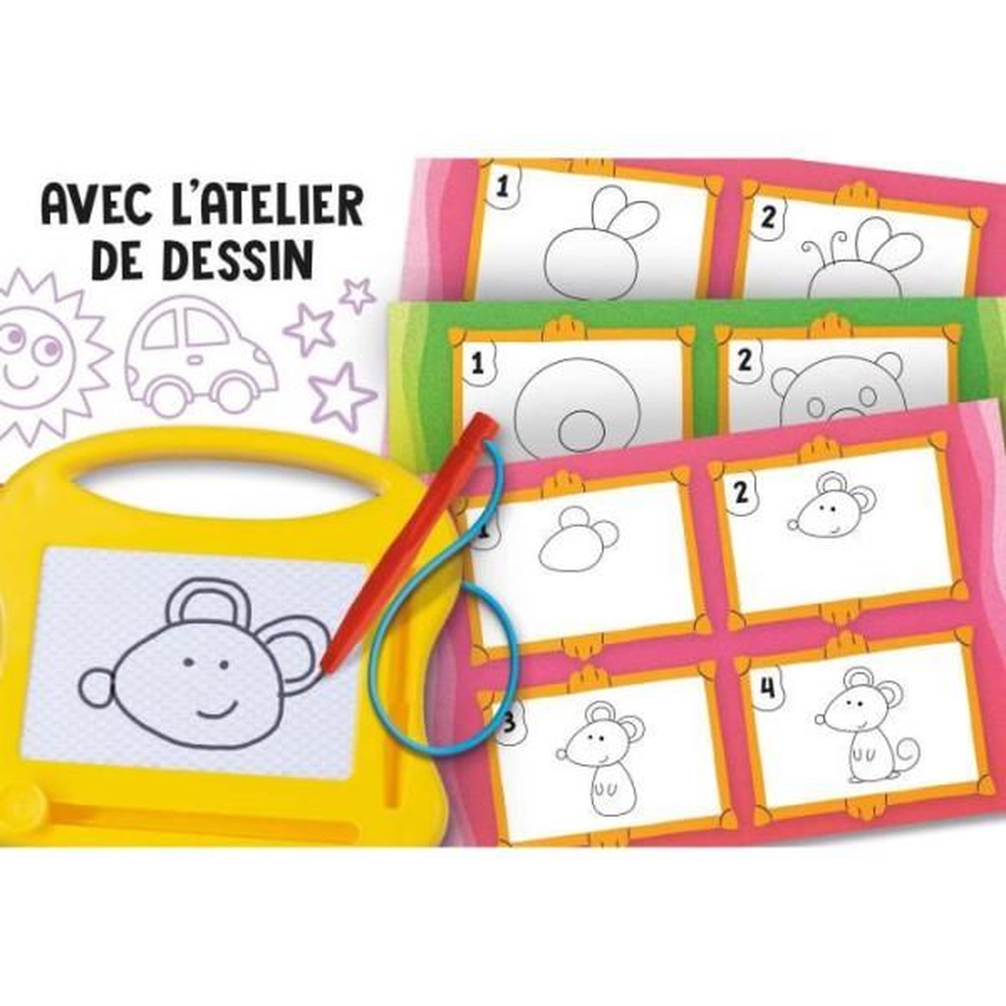 Voir la diapositive 3 : LISCIANI GIOCHI Alphabet - Mini ardoise magique - CAROTINA - Apprentissage de l'alphabet