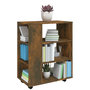 Voir la diapositive 5 : VIDAXL Armoire roulante Chene fume 60x35x75 cm Bois d'ingenierie