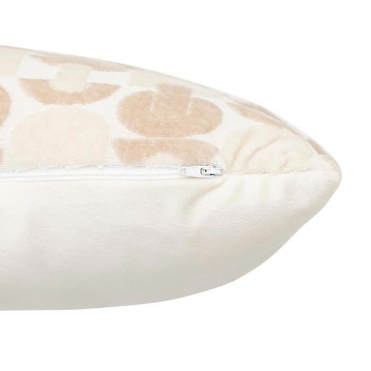 ATMOSPHERA Coussin Jacquard en Velours  Luna  35x75cm Beige Lin