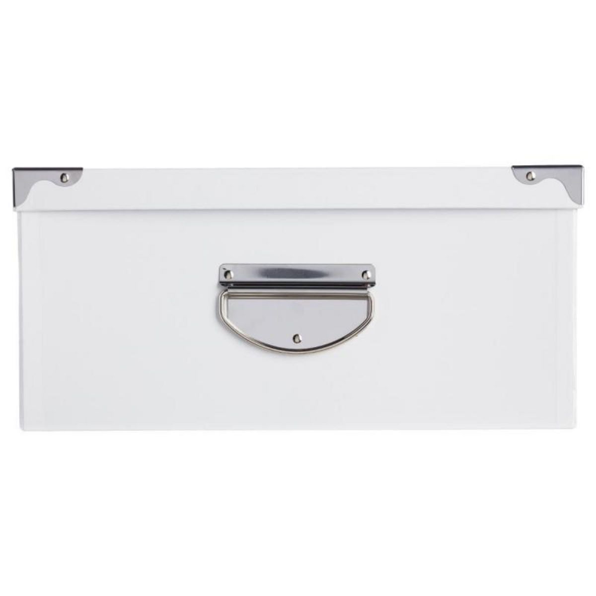  Set de 6 Boîtes de Rangement  Uni  48cm Blanc